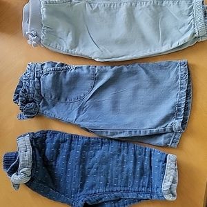 3 pack 12 month Girls pants